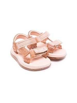 Mini Melissa strappy glitter sandals - Pink