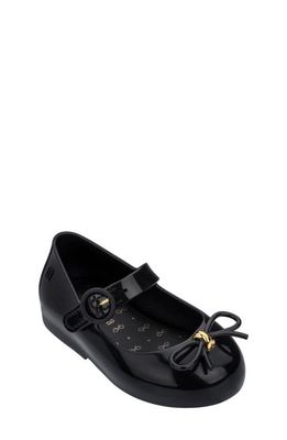 Mini Melissa Sweet Mary Jane Flat in Black 