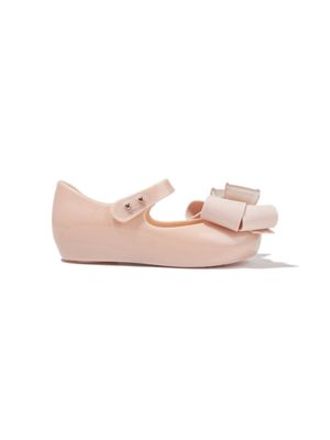 Mini Melissa Ultragirl Sweet bow-detail ballerina shoes - Pink