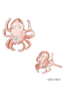 Mini Mini Jewels Diamond Icon Spider Earring in Rose Gold
