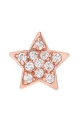 Mini Mini Jewels Diamond Icon Star Cluster Earring in Rose Gold