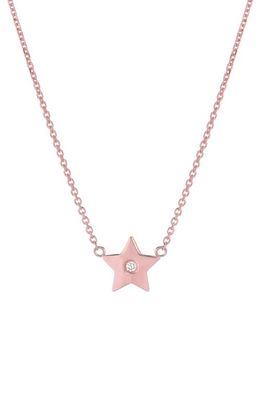 Mini Mini Jewels Forever Collection - Star Diamond Pendant Necklace in Rose Gold