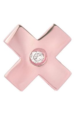 Mini Mini Jewels Forever Collection - X Diamond Stud Earring in Rose Gold
