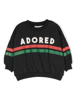 Mini Rodini Adored organic cotton sweatshirt - Black
