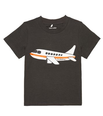 Mini Rodini Airplane cotton-blend T-shirt