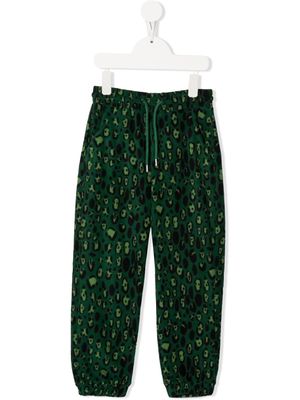 MINI RODINI all-over animal-print trousers - Green