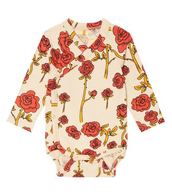 Mini Rodini Baby floral jersey bodysuit