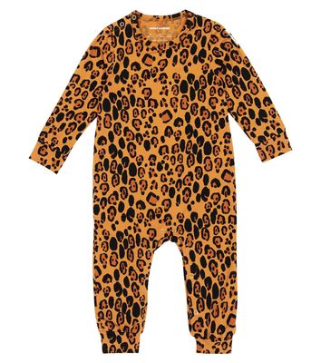 Mini Rodini Baby Leopard-print jersey onesie