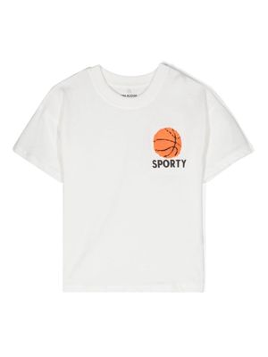 Mini Rodini Basketball organic cotton T-shirt - White