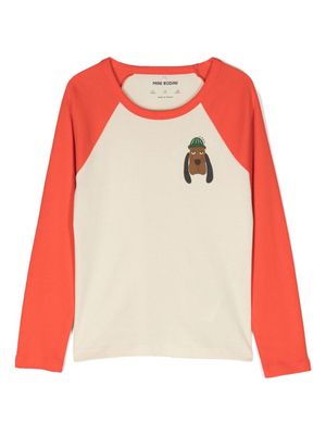 Mini Rodini Bloodhound-print cotton T-shirt - Neutrals