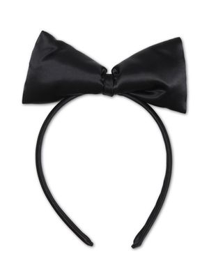 Mini Rodini bow-detail satin hair band - Black