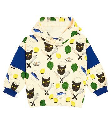Mini Rodini Chef Cat cotton jersey hoodie