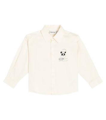 Mini Rodini Chef Panda cotton shirt