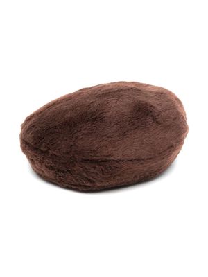 Mini Rodini faux fur beret - Brown