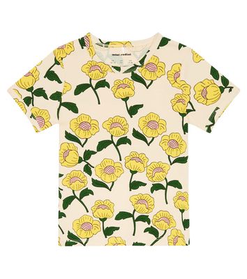 Mini Rodini Flowers cotton jersey T-shirt