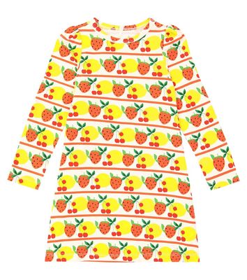 Mini Rodini Fruits cotton-blend dress