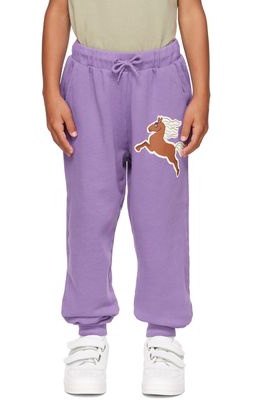 Mini Rodini Kids Purple Horses Lounge Pants