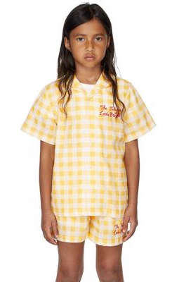 Mini Rodini Kids Yellow Gingham Check Shirt