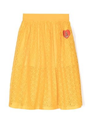 Mini Rodini lace A-line skirt - Yellow