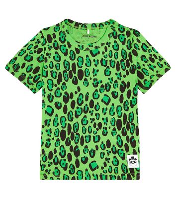 Mini Rodini Leopard-print cotton jersey T-shirt