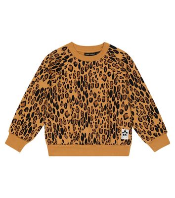 Mini Rodini Leopard-print cotton sweatshirt