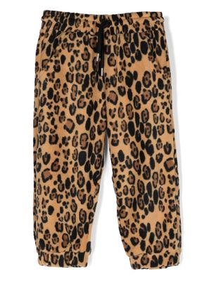 Mini Rodini leopard-print track pants - Brown