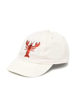 Mini Rodini Lobster logo-embroidered baseball cap - Neutrals