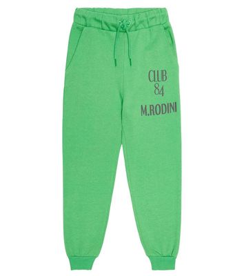 Mini Rodini Logo cotton sweatpants