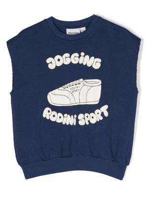 Mini Rodini logo-print T-shirt - Blue