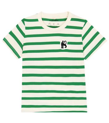 Mini Rodini Panther striped cotton jersey T-shirt