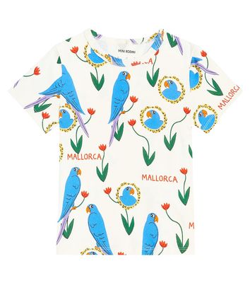 Mini Rodini Parrots cotton jersey T-shirt