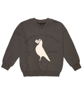Mini Rodini Pigeons cotton jersey sweatshirt