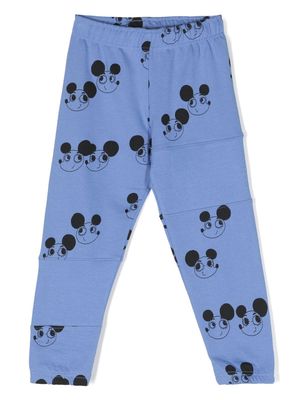 Mini Rodini Ritzratz cotton track pants - Blue