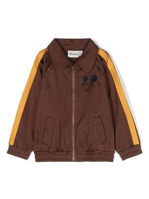 Mini Rodini Ritzratz zip-up jacket - Brown
