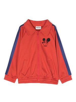 Mini Rodini Ritzratz zip-up jacket - Red
