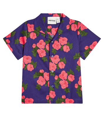 Mini Rodini Roses cotton jersey shirt