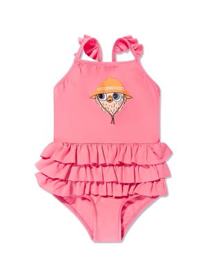 Mini Rodini ruffle-detailing swimsuit - Pink