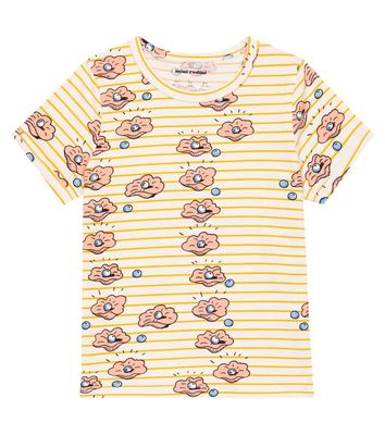 Mini Rodini Seashell cotton-blend T-shirt