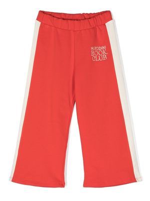 Mini Rodini straight-leg track pants - Red