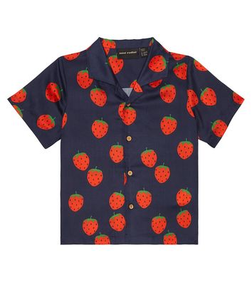 Mini Rodini Strawberries twill shirt