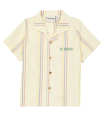 Mini Rodini Striped cotton blend shirt