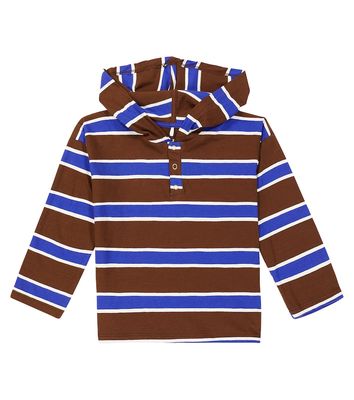 Mini Rodini Striped cotton hoodie
