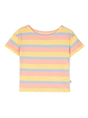 Mini Rodini striped organic cotton T-shirt - Yellow