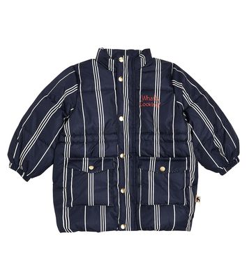 Mini Rodini Striped puffer jacket