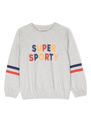 Mini Rodini Super Sporty organic cotton sweatshirt - Grey