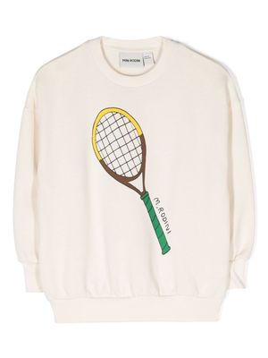 Mini Rodini Tennis-print cotton sweatshirt - Neutrals