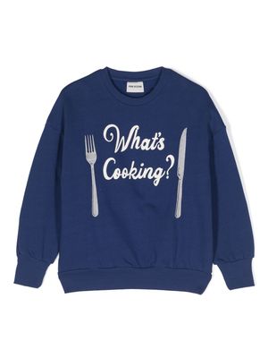 Mini Rodini What's Cooking cotton sweatshirt - Blue