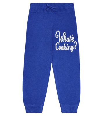 Mini Rodini What's Cooking wool and cotton sweatpants