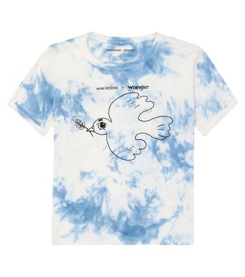 Mini Rodini x Wrangler tie-dye cotton jersey T-shirt