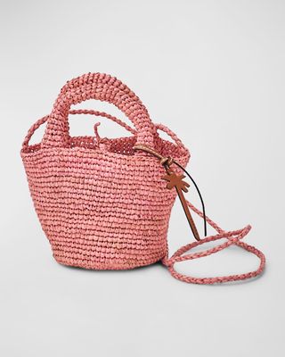 Mini Summer Raffia Top-Handle Bag